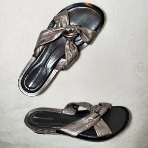 wide width silver sandals